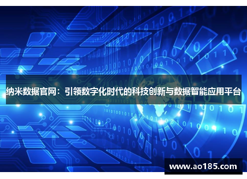 纳米数据官网：引领数字化时代的科技创新与数据智能应用平台